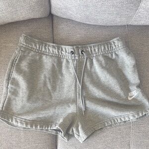 Nike Gray Athletic Shorts with Elastic Waistband